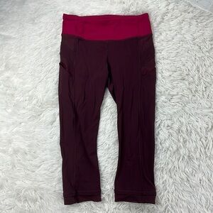 Lululemon Illumina Crop Bordeaux Drama / Bumble Berry